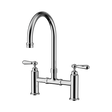 An image of Nero Tapware York Bridge Kitchen Set Chrome