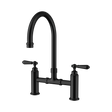 An image of Nero Tapware York Bridge Kitchen Set Matte Black