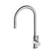 An image of Nero Tapware York Pull Out Sink Mixer With Vegie Spray Function With Metal Lever Chrome