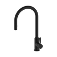 An image of Nero Tapware York Pull Out Sink Mixer With Vegie Spray Function With Metal Lever Matte Black