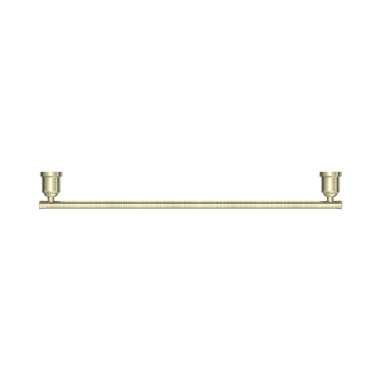 An image of Nero Tapware York Single Towel Rail 600mm Aged Brass