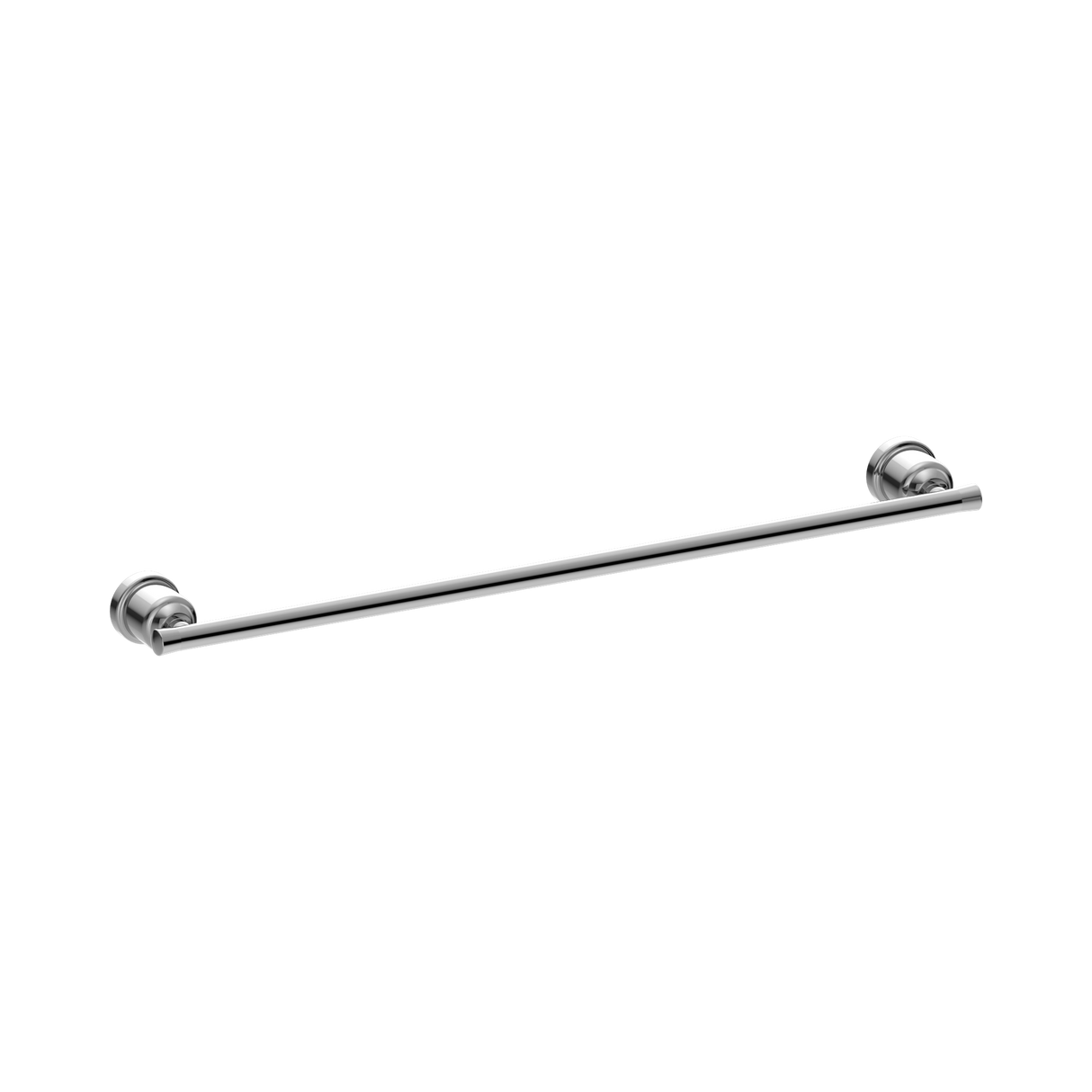 An image of Nero Tapware York Single Towel Rail 600mm Chrome