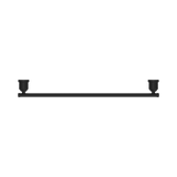 An image of Nero Tapware York Single Towel Rail 600mm Matte Black