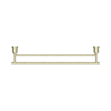An image of Nero Tapware York Double Towel Rail 600mm Aged Brass