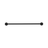 An image of Nero Tapware York Double Towel Rail 600mm Matte Black