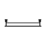 An image of Nero Tapware York Double Towel Rail 600mm Matte Black