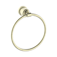 An image of Nero Tapware York Towel Ring Aged Brass