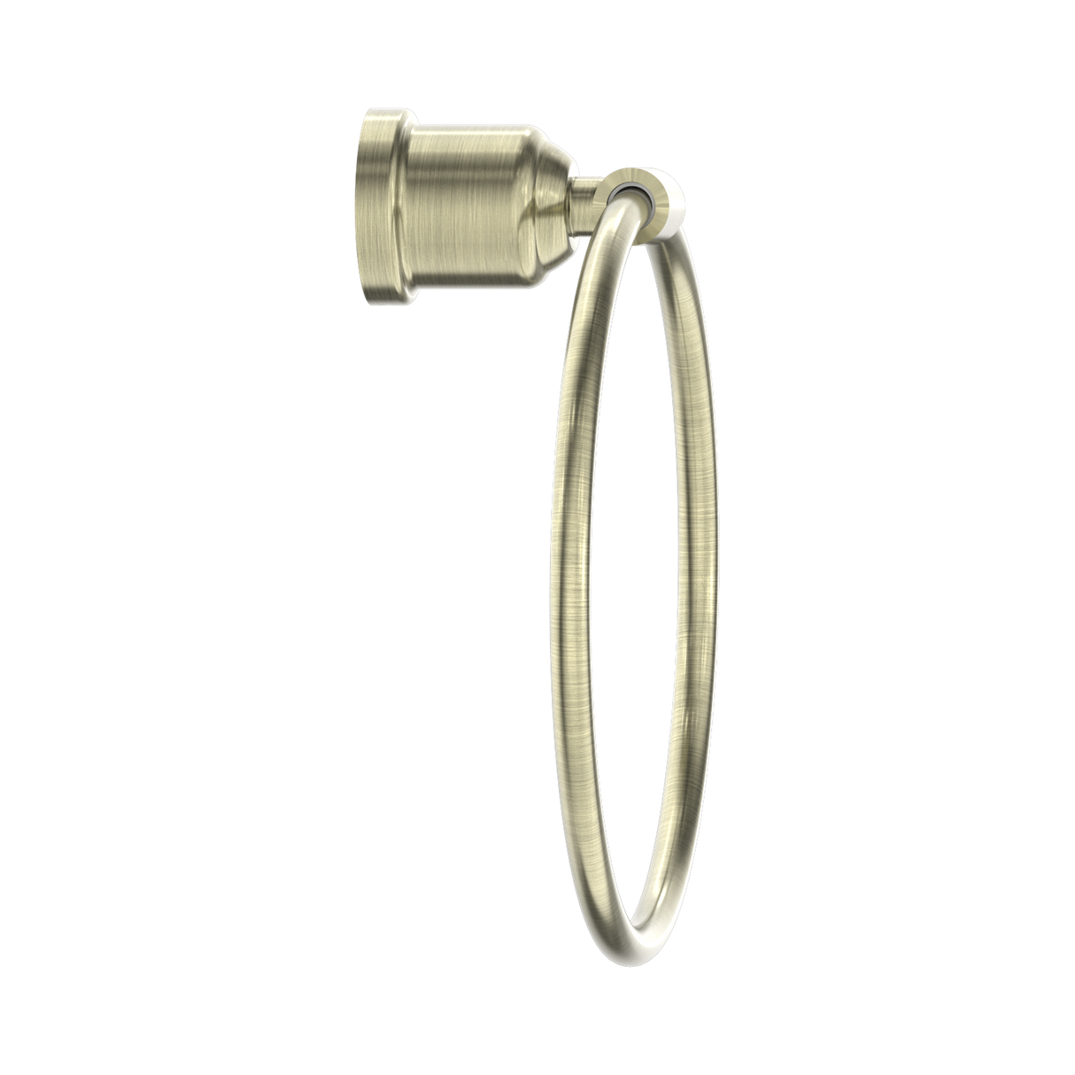 An image of Nero Tapware York Towel Ring Aged Brass