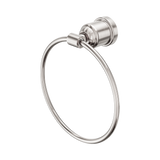 An image of Nero Tapware York Towel Ring Brushed Nickel