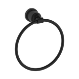 An image of Nero Tapware York Towel Ring Matte Black