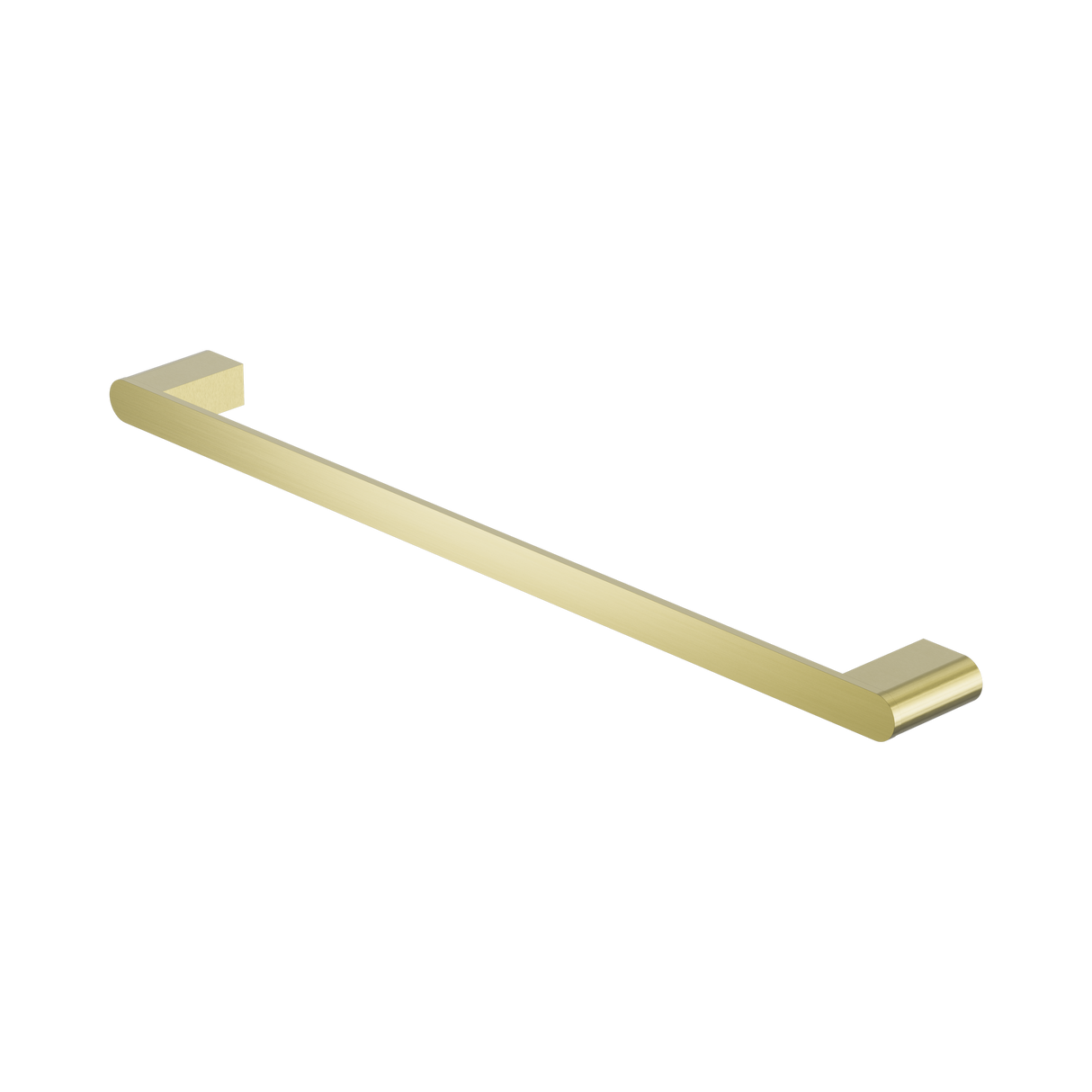 An image of Nero Tapware Bianca Single Towel Rail 600mm Brushed Gold