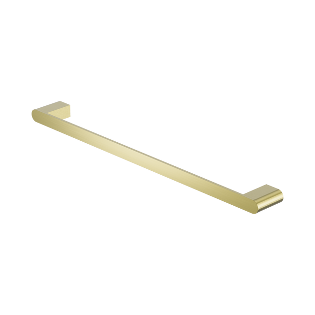 An image of Nero Tapware Bianca Single Towel Rail 600mm Brushed Gold