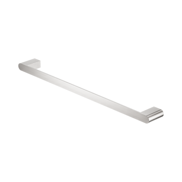 An image of Nero Tapware Bianca Single Towel Rail 600mm Brushed Nickel