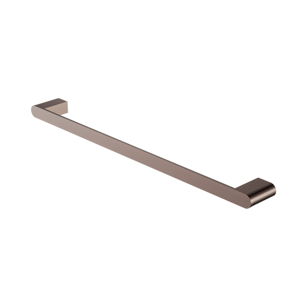 An image of Nero Tapware Bianca Single Towel Rail 600mm Brushed Bronze
