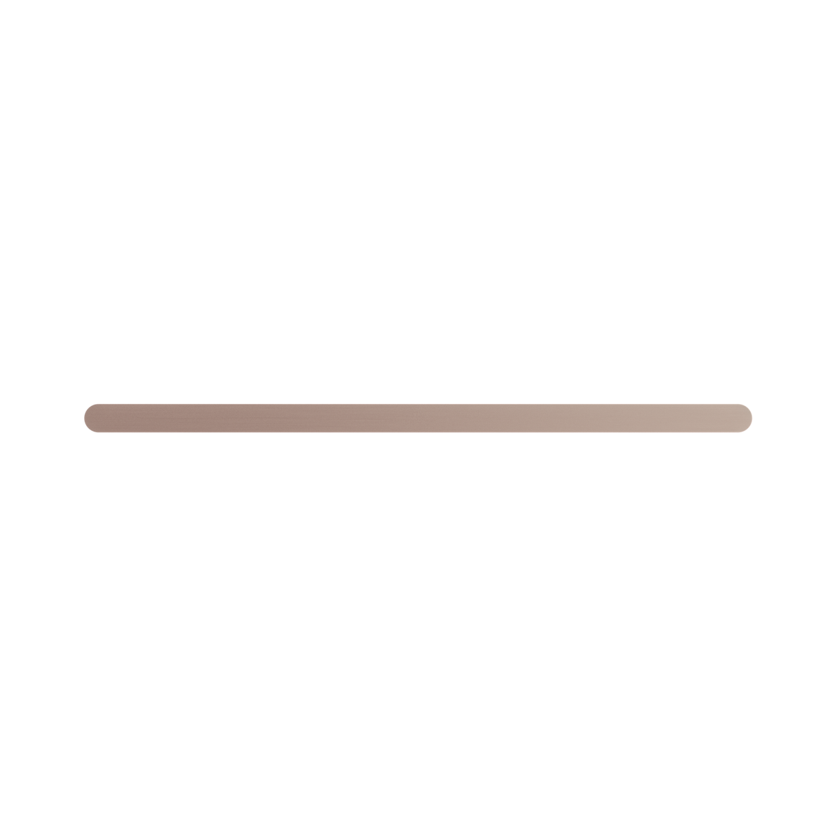An image of Nero Tapware Bianca Single Towel Rail 600mm Brushed Bronze