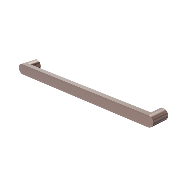 An image of Nero Tapware Bianca 240V Single Heated Towel Rail Brushed Bronze