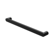 An image of Nero Tapware Bianca 240V Single Heated Towel Rail Matte Black