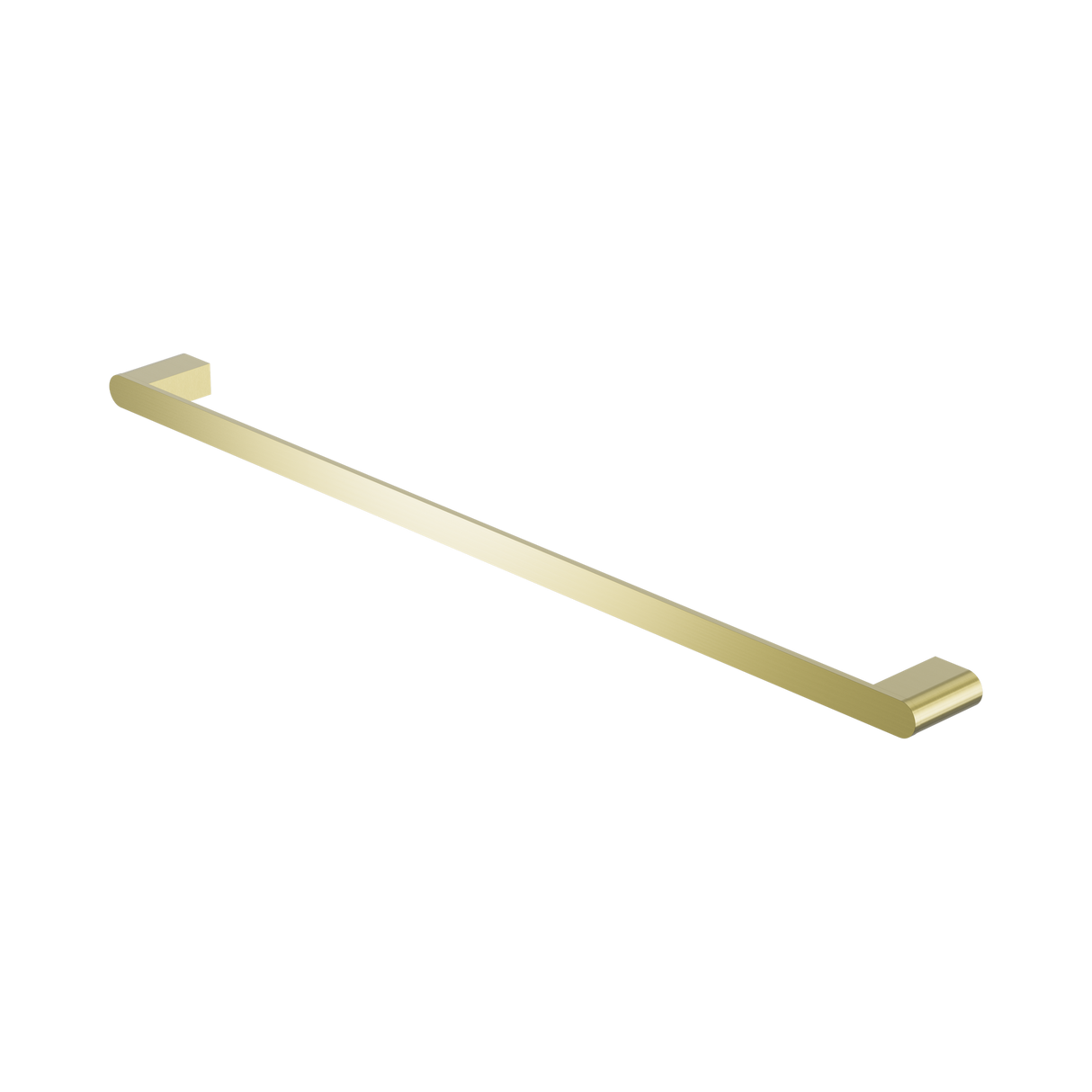 An image of Nero Tapware Bianca Single Towel Rail 800mm Brushed Gold