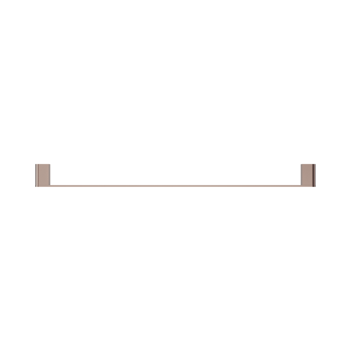 An image of Nero Tapware Bianca Single Towel Rail 800mm Brushed Bronze