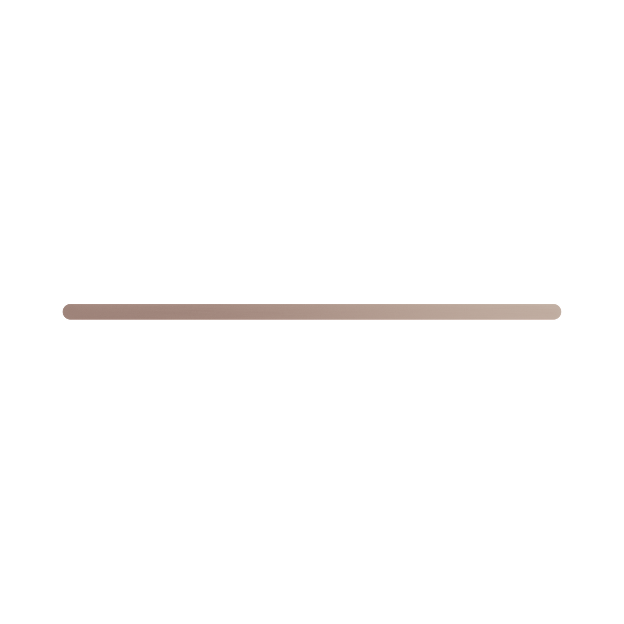 An image of Nero Tapware Bianca Single Towel Rail 800mm Brushed Bronze