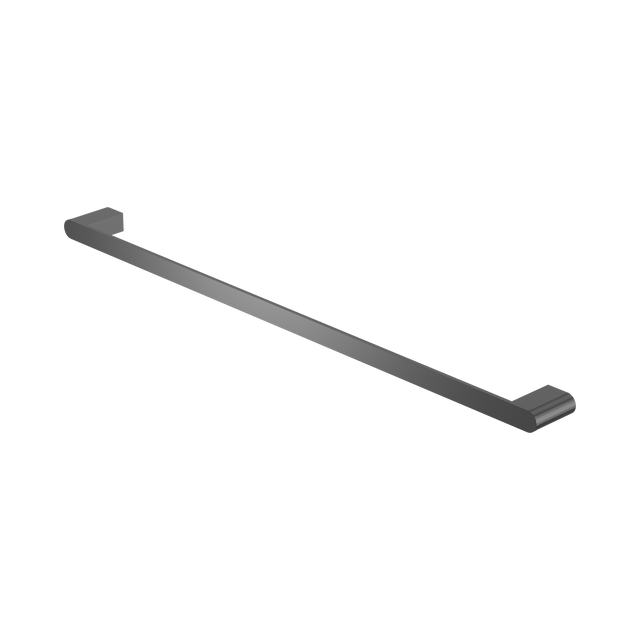 An image of Nero Tapware Bianca Single Towel Rail 800mm Gun Metal