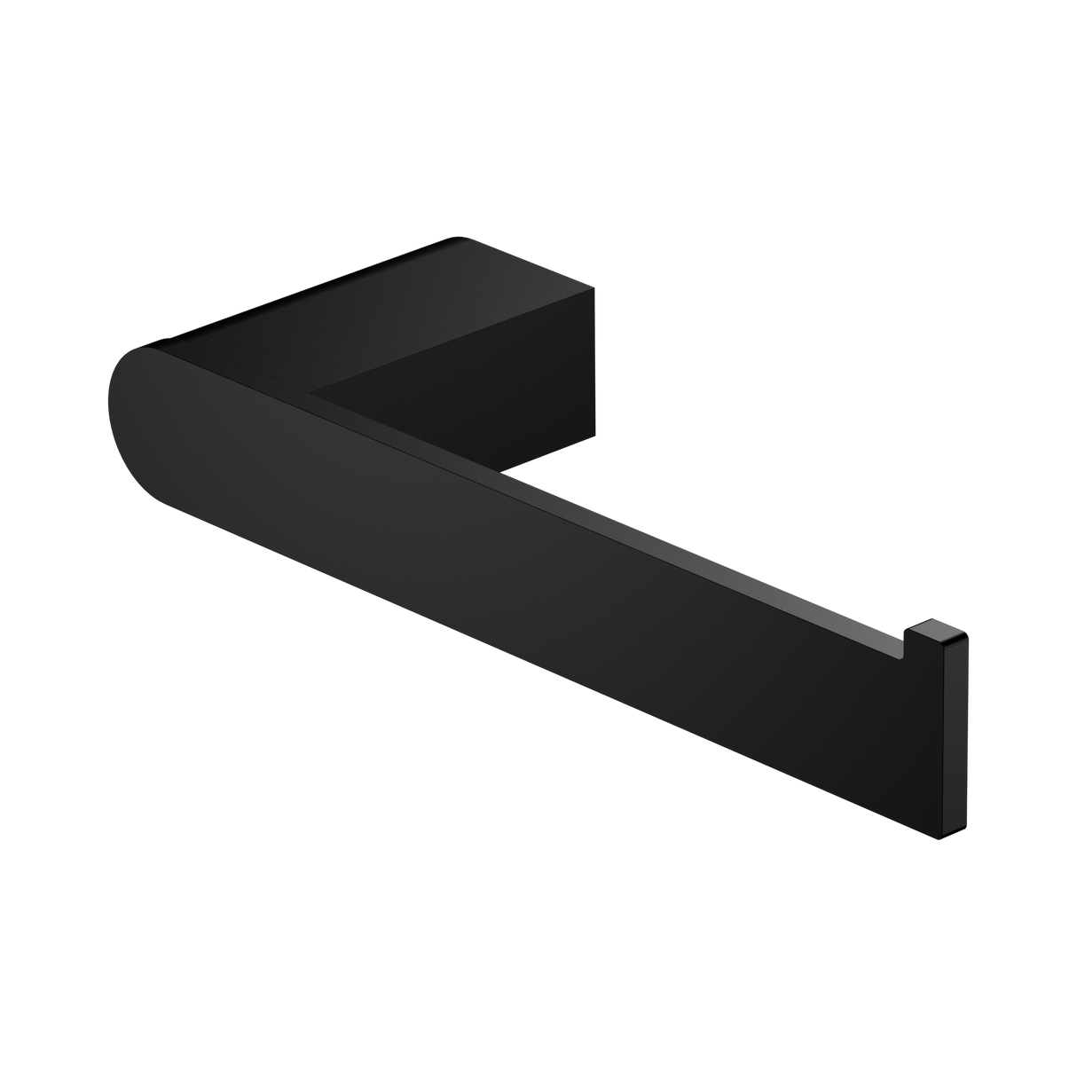 An image of Nero Tapware Bianca Toilet Roll Holder Matte Black