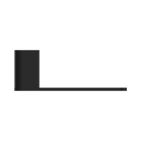 An image of Nero Tapware Bianca Toilet Roll Holder Matte Black