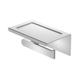 An image of Nero Tapware Bianca Toilet Roll Holder With Phone Holder Chrome