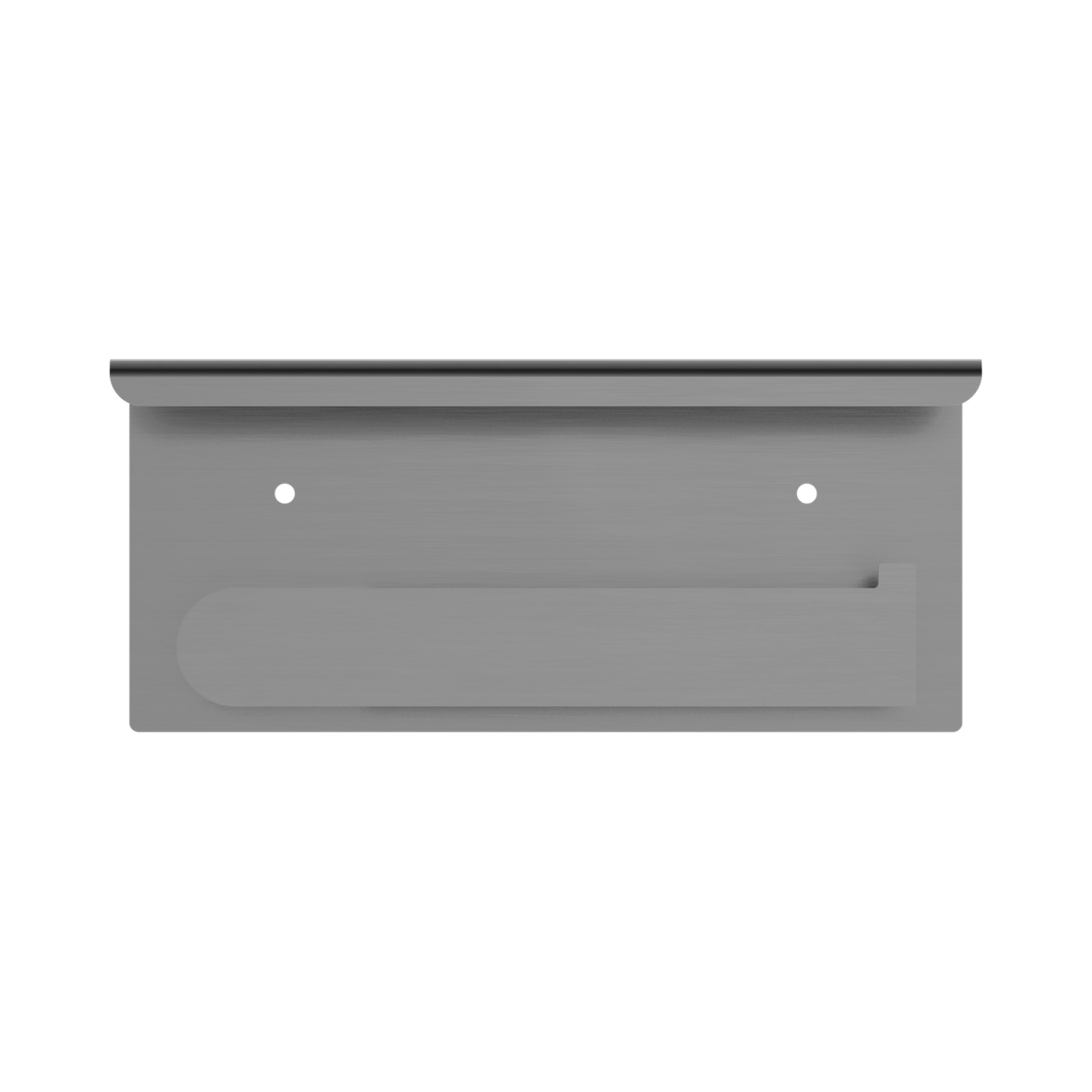 An image of Nero Tapware Bianca Toilet Roll Holder With Phone Holder Gun Metal