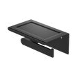 An image of Nero Tapware Bianca Toilet Roll Holder With Phone Holder Matte Black