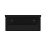 An image of Nero Tapware Bianca Toilet Roll Holder With Phone Holder Matte Black