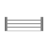 An image of Nero Tapware Bianca Towel Rack Gun Metal