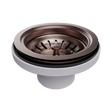 An image of Nero Tapware Kitchen Sink Basket Waste Brushed Bronze