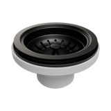 An image of Nero Tapware Kitchen Sink Basket Waste PVD Black