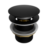 An image of Nero Tapware Pop Up Bath Waste 40mm With Overflow Matte Black