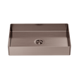 An image of Nero Tapware Opal Rectangle Stainless Steel Basin Brushed Bronze