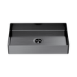 An image of Nero Tapware Opal Rectangle Stainless Steel Basin Graphite