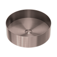 An image of Nero Tapware Opal Round 400mm Stainless Steel Basin Brushed Bronze