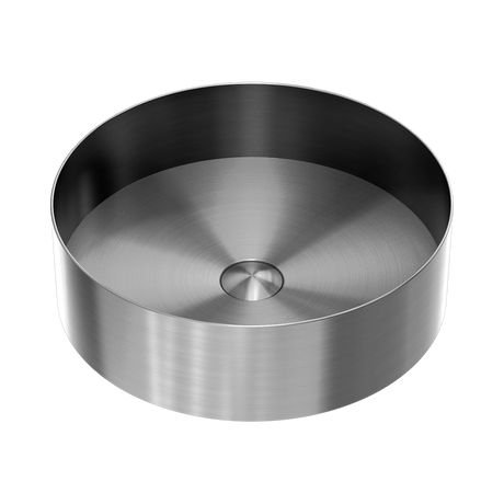 An image of Nero Tapware Opal Round 400mm Stainless Steel Basin Graphite