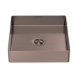 An image of Nero Tapware Opal Square 400mm Stainless Steel Basin Brushed Bronze