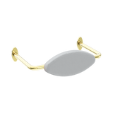 An image of Nero Tapware Mecca Care DDA Accessible Toilet Backrest Brushed Gold