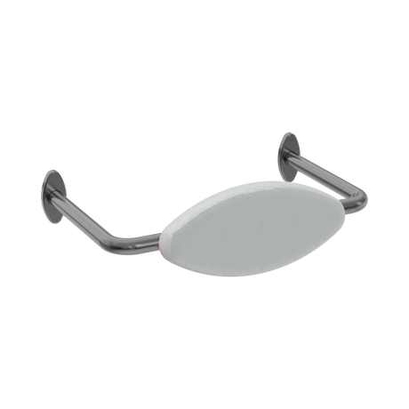 An image of Nero Tapware Mecca Care DDA Accessible Toilet Backrest Gun Metal
