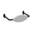 An image of Nero Tapware Mecca Care DDA Accessible Toilet Backrest Matte Black