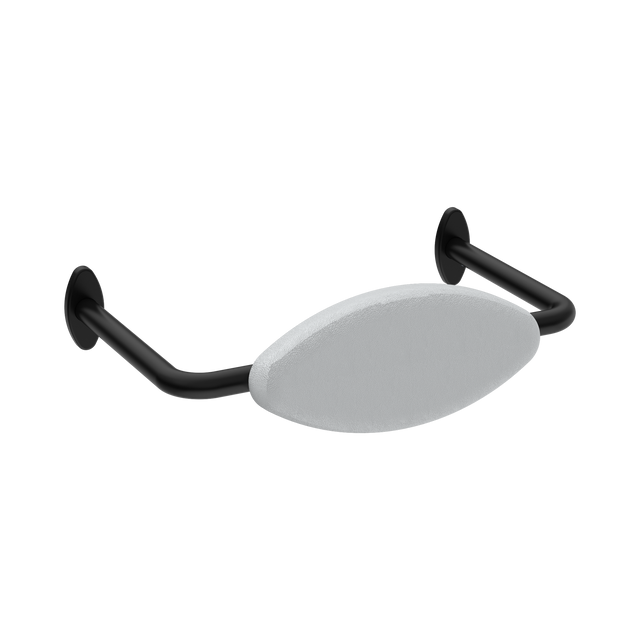 An image of Nero Tapware Mecca Care DDA Accessible Toilet Backrest Matte Black