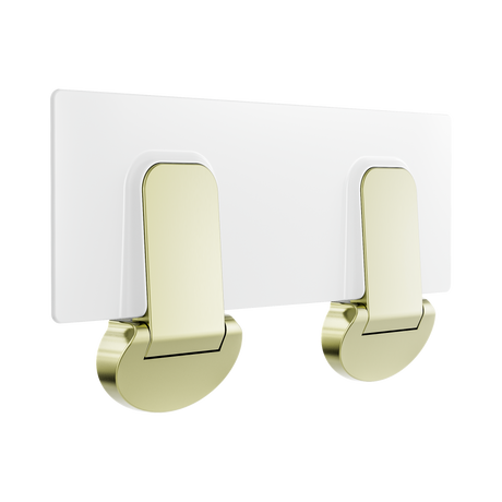 An image of Nero Tapware Mecca Care Shower Seat 960X330mm Brushed Gold