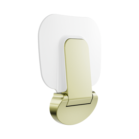 An image of Nero Tapware Mecca Care Shower Seat 400X330mm Brushed Gold