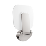 An image of Nero Tapware Mecca Care Shower Seat 400X330mm Brushed Nickel