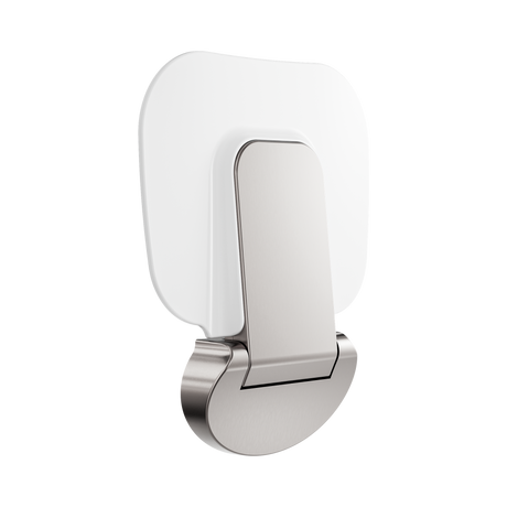 An image of Nero Tapware Mecca Care Shower Seat 400X330mm Brushed Nickel