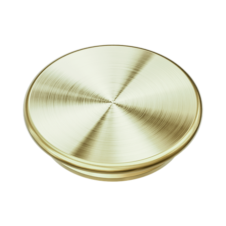 An image of Nero Tapware Mecca Care 32mm Grab Rail Cap Brushed Gold