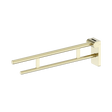 An image of Nero Tapware Mecca Care Foldable Toilet Support Arm Brushed Gold
